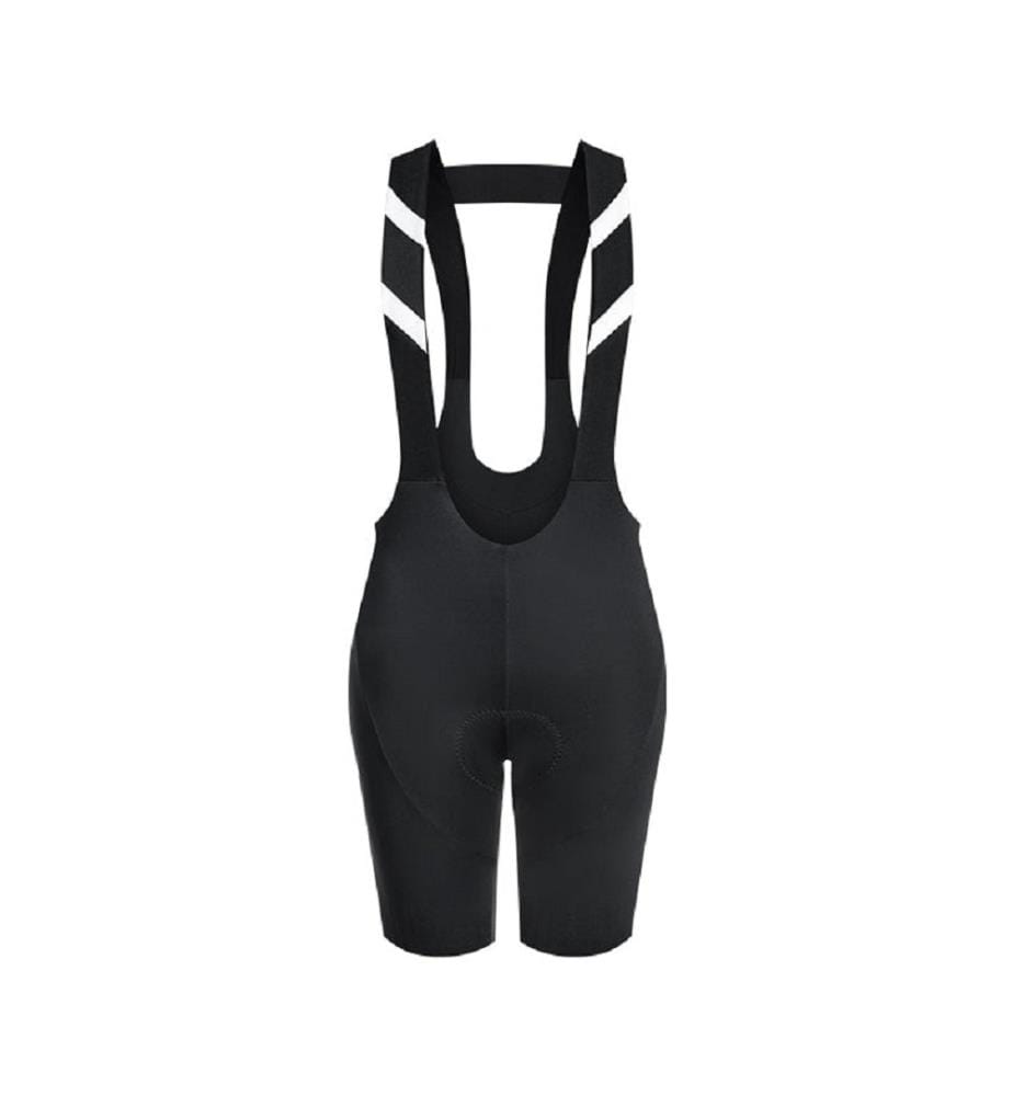 Kurze Radhose mit Trägern „Chihiro“ - Schwarz