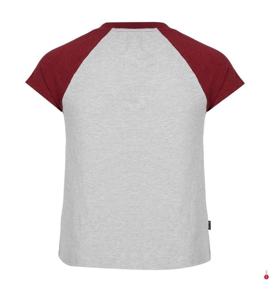 T-Shirt - Rich Burgundy Glacier Grey