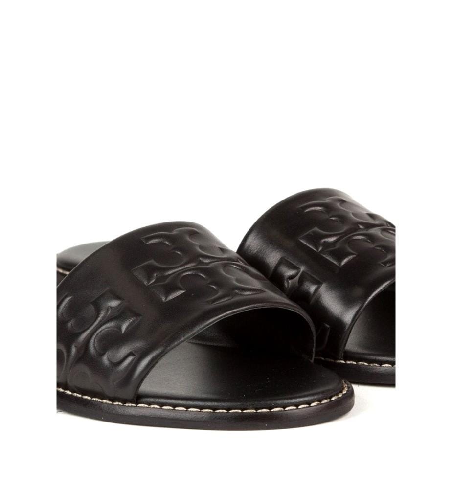 Flache Sandalen - Schwarz