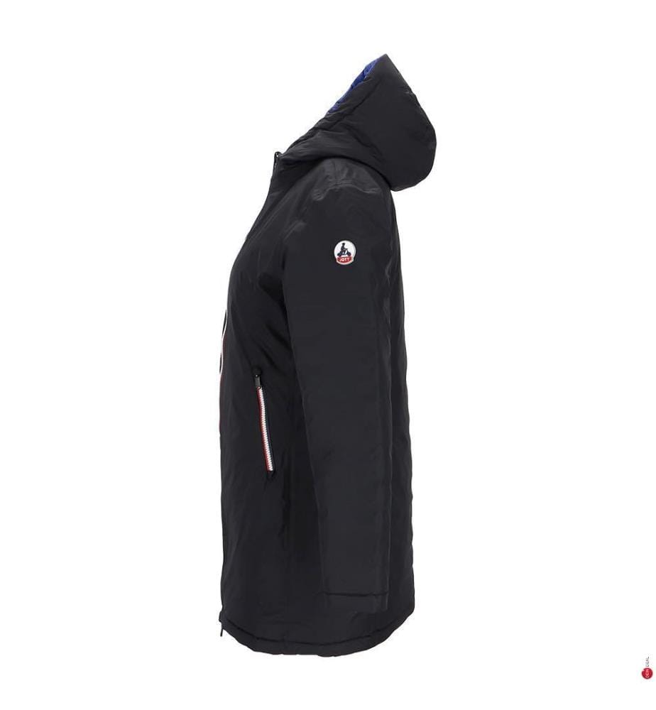 Lange Reversible Jacke Verone - Schwarz und Dunkelblau
