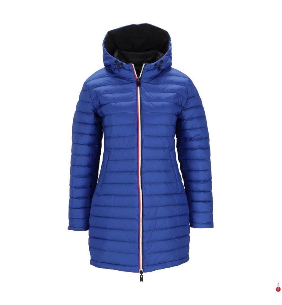 Lange Reversible Jacke Verone - Schwarz und Dunkelblau