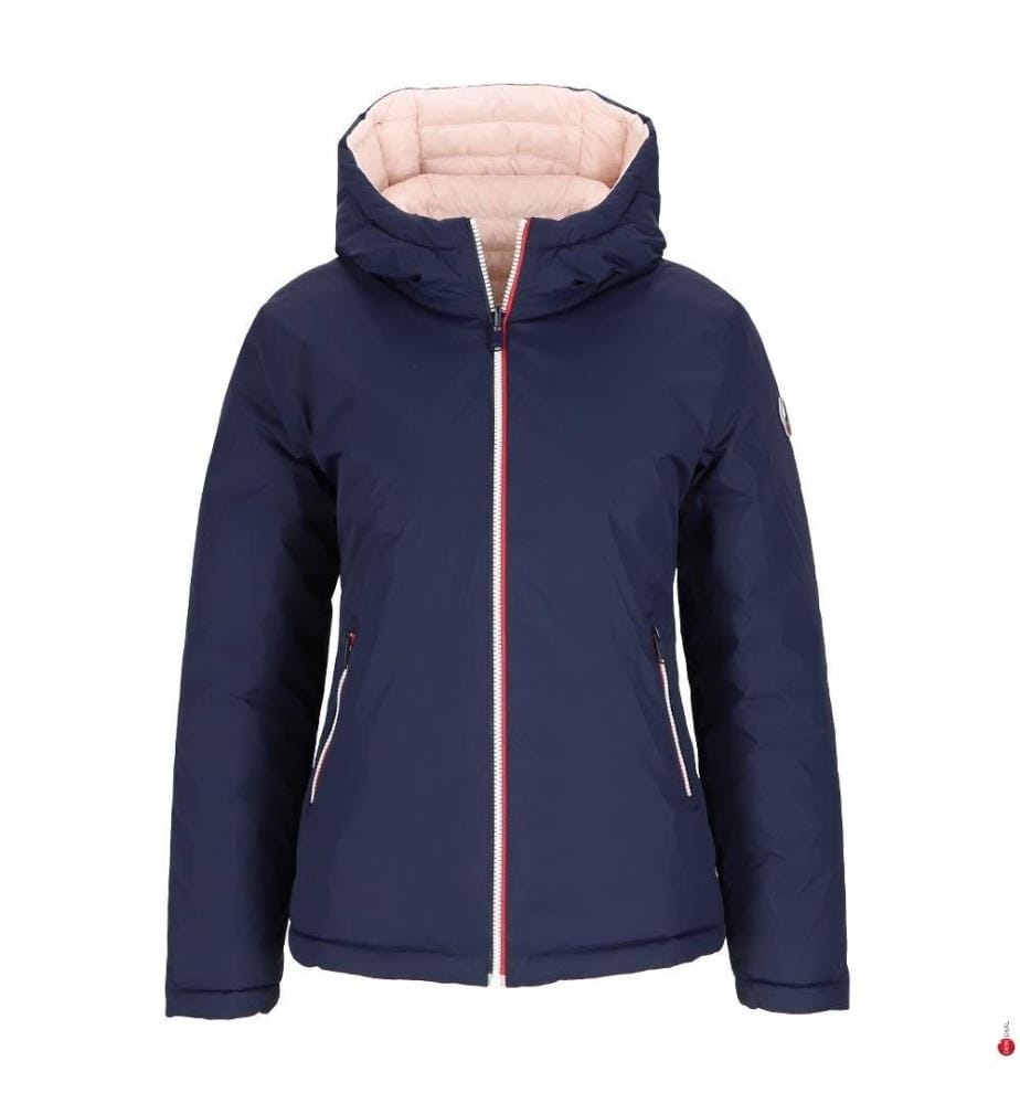 Cappotto reversibile Bergame - Blu scuro ed ecrù
