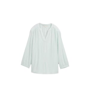 Bluse – Wassergrün und Weiss