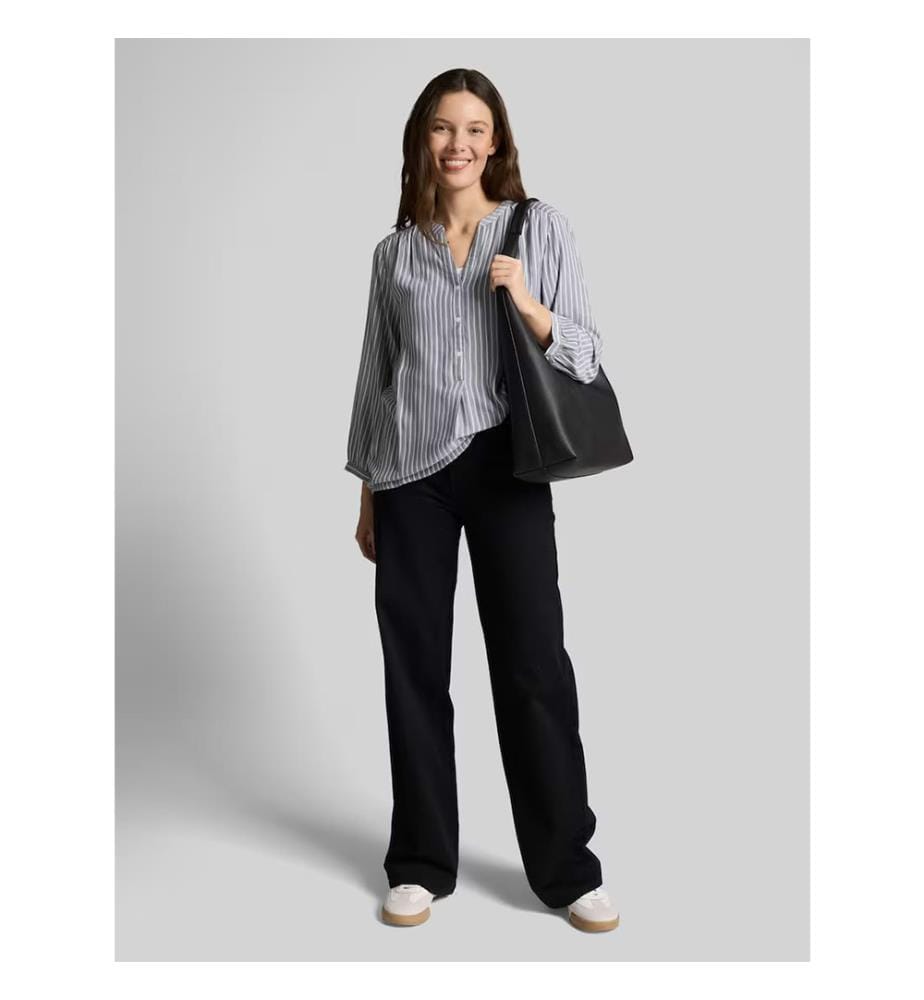 Bluse – Grau und Weiss