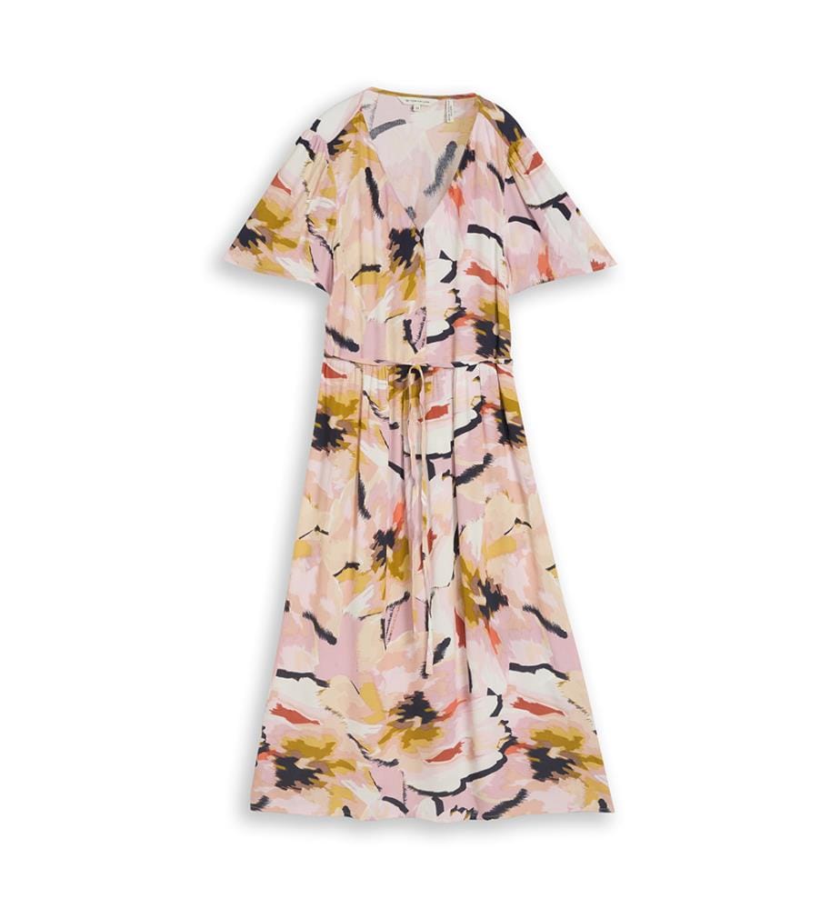 Kleid - Hellrosa und mehrfarbig