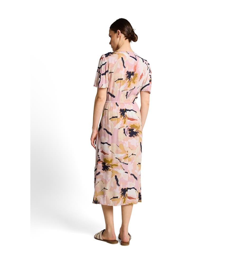 Kleid - Hellrosa und mehrfarbig