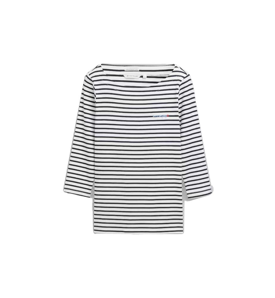 Maglietta - Bianca e blu navy