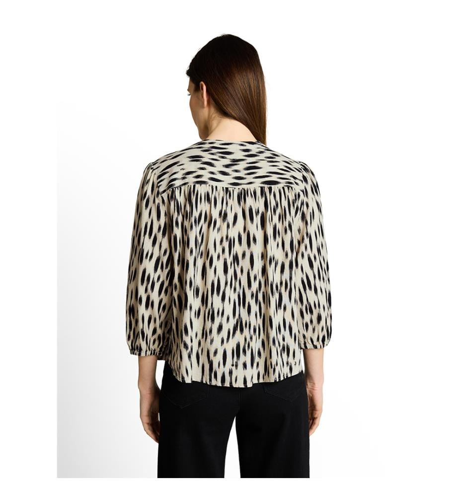 Blouse - Beige et Noir
