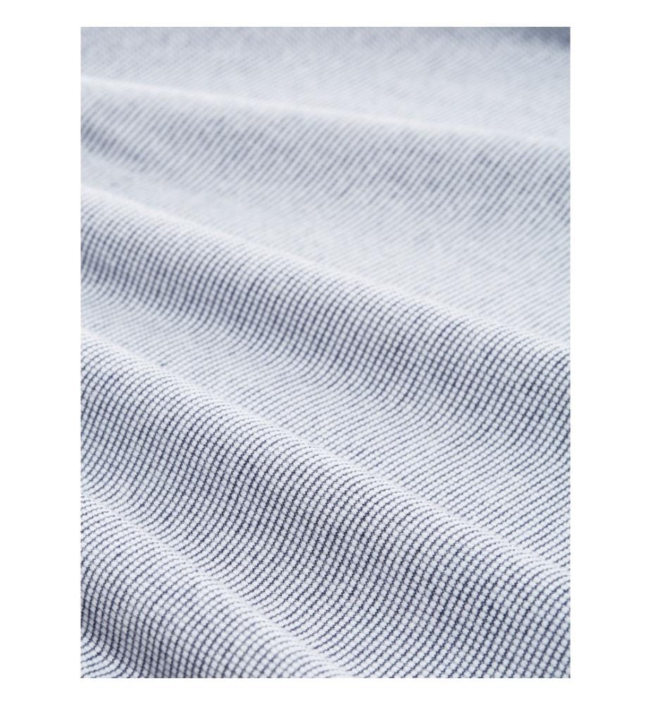 T-Shirt - Offwhite Navy Small Stripe