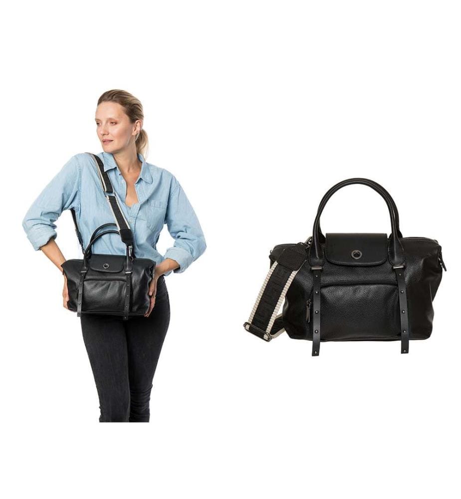 Handtasche Nougat - Schwarz