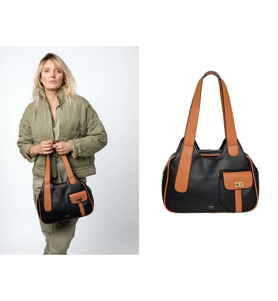 Borsa Come - Nero e cammello