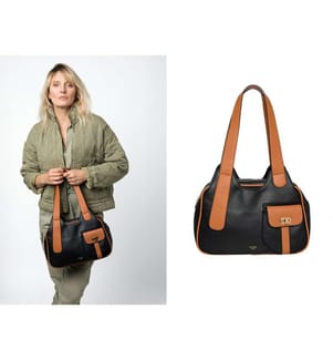 Come Handtasche - Schwarz und Camel