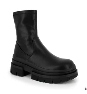 Stiefel mit Mandelspitze - Schwarz
