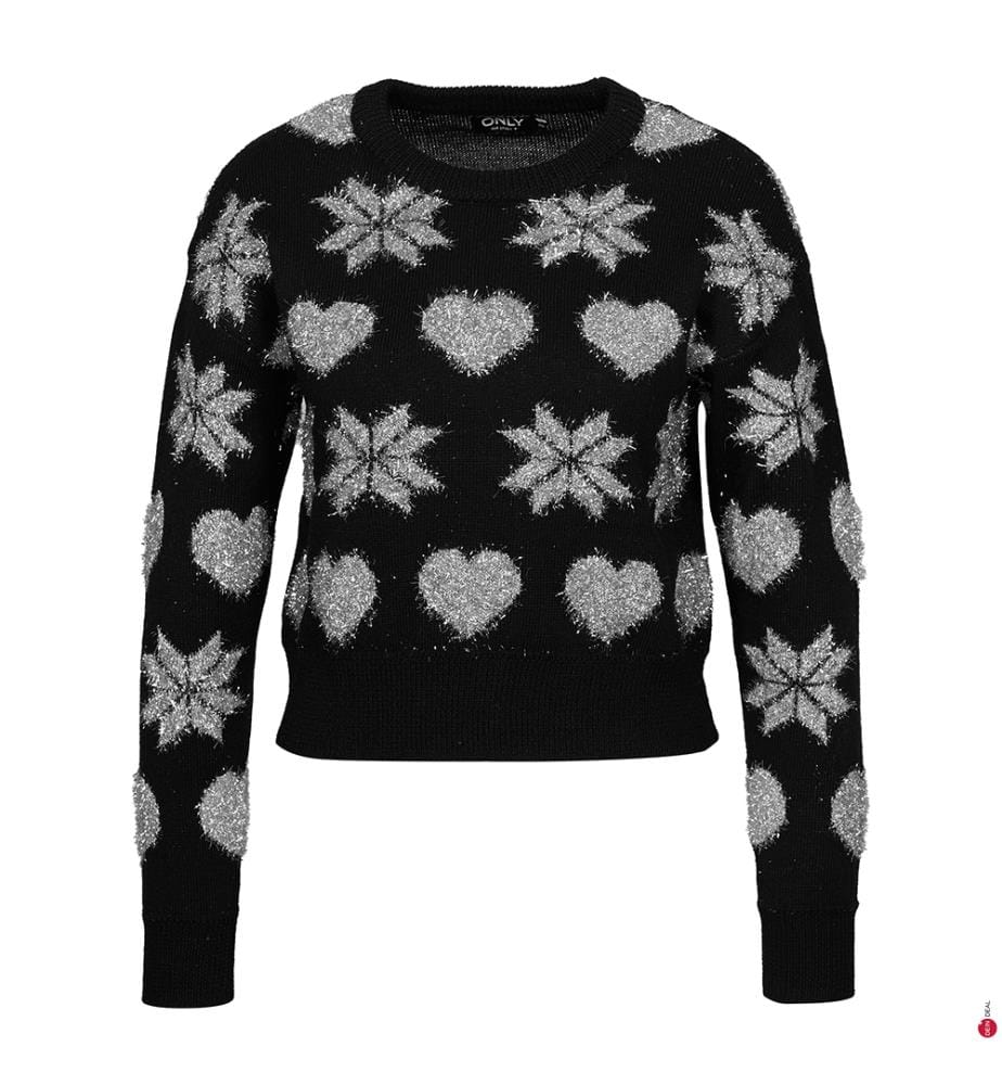 Pullover - Schwarz und Silber