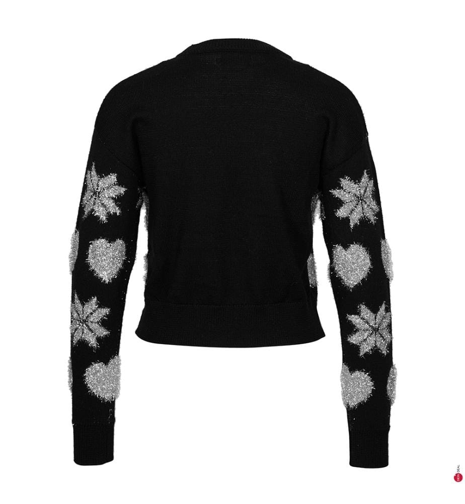 Pullover - Schwarz und Silber