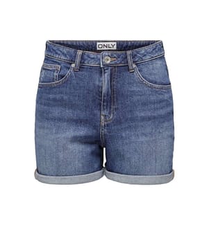 Shorts mit hoher Taille Josephine - Medium Blue Denim