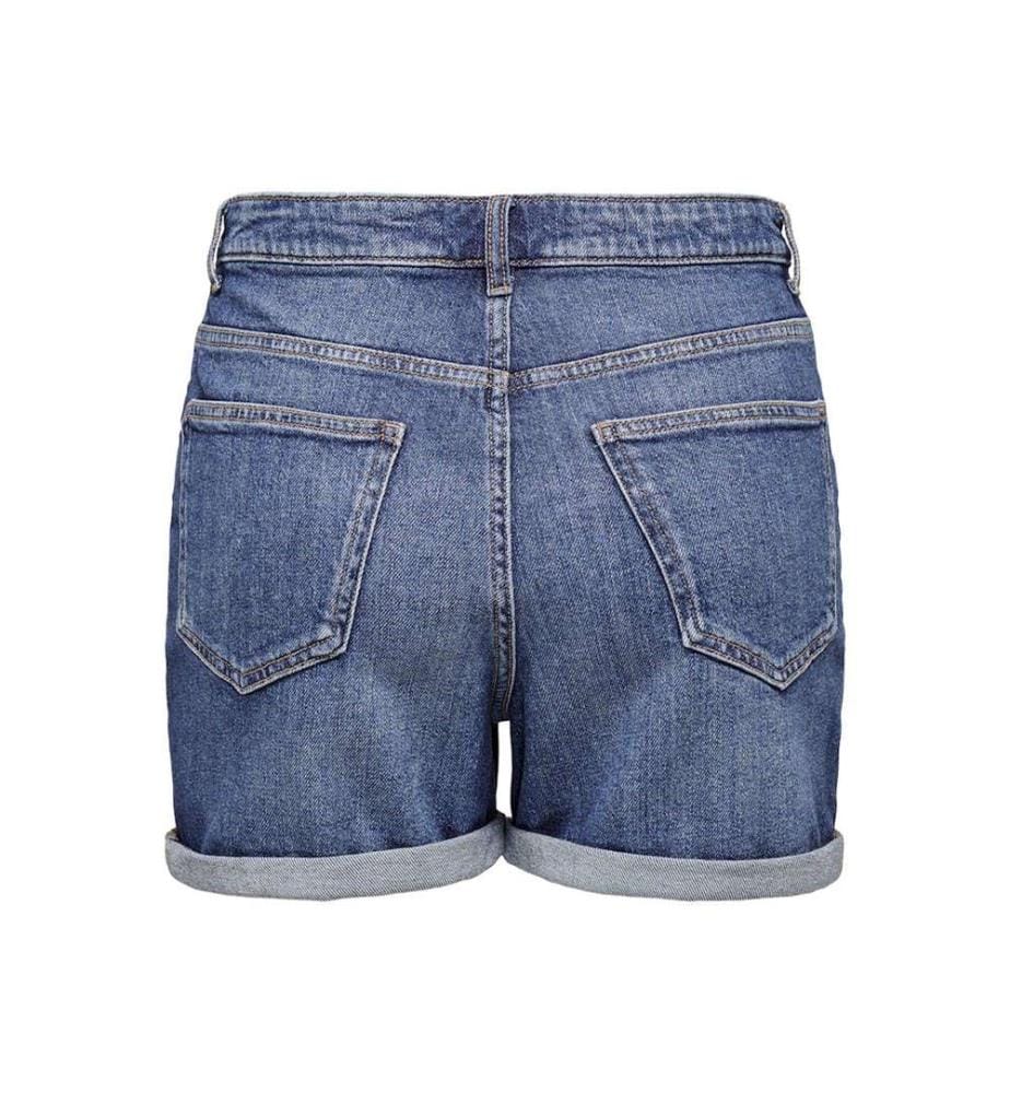 Shorts mit hoher Taille Josephine - Medium Blue Denim
