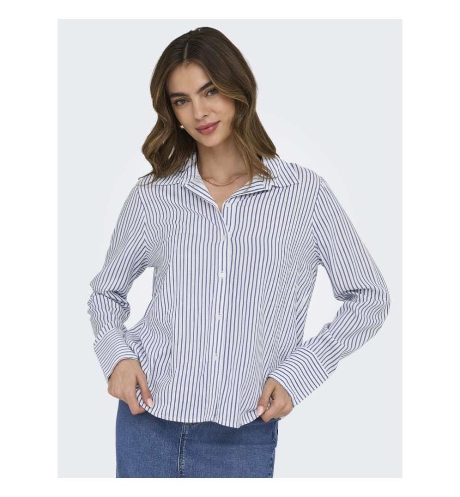 Hemd - Cloud Dancer Anni Blue Stripe