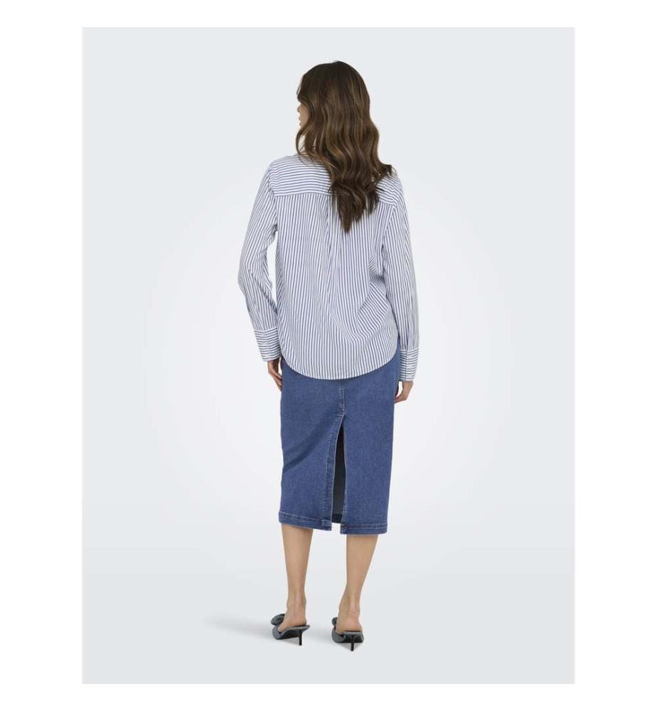 Hemd - Cloud Dancer Anni Blue Stripe