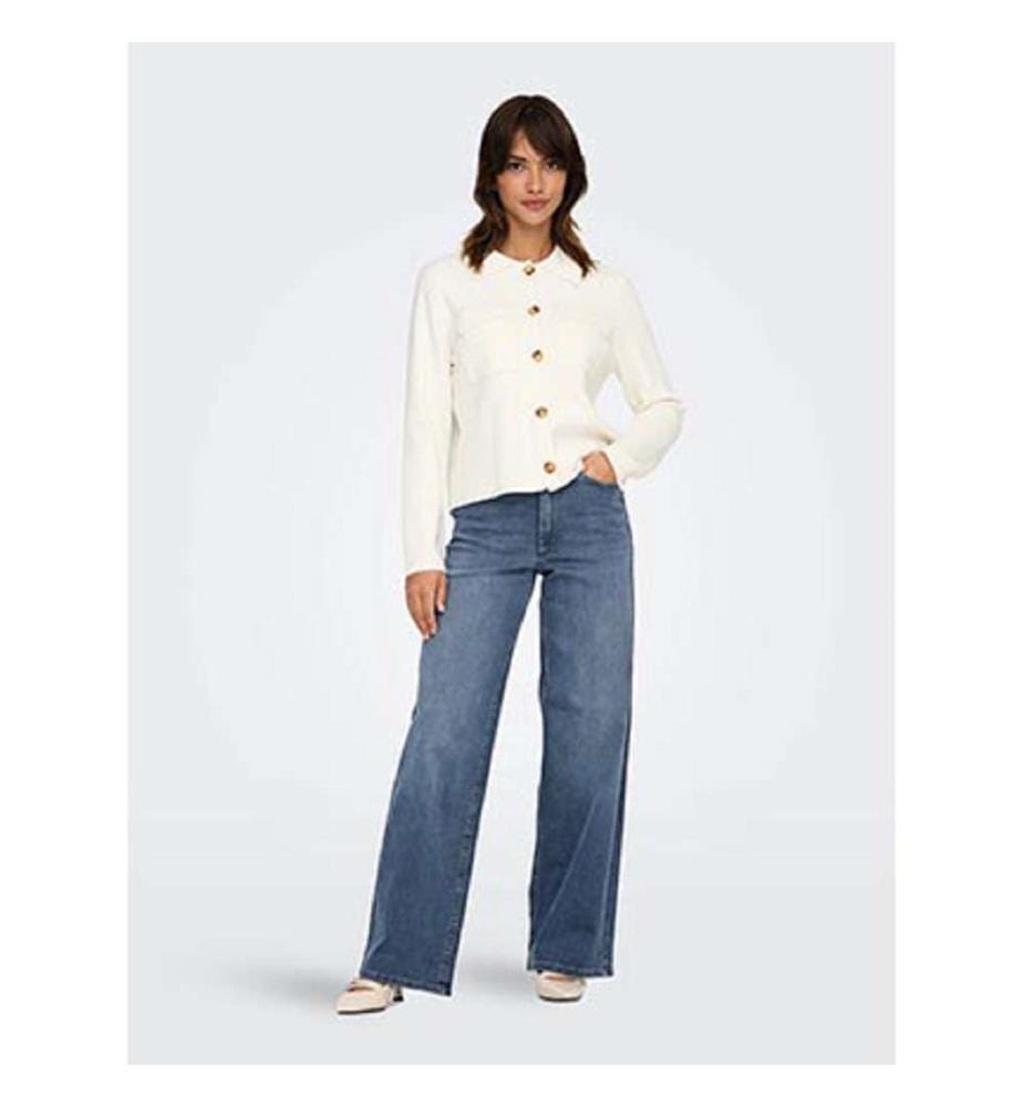High-Waist-Jeans mit weiter Passform Madison - Special Blue Grey Denim