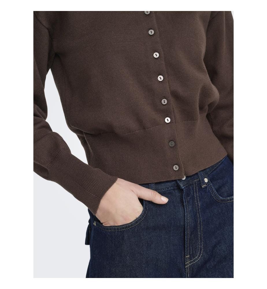 Cardigan en maille - Seal Brown