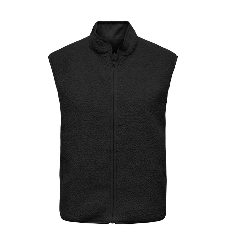 Doudoune sans manches Sif Teddy Reversible - Noir