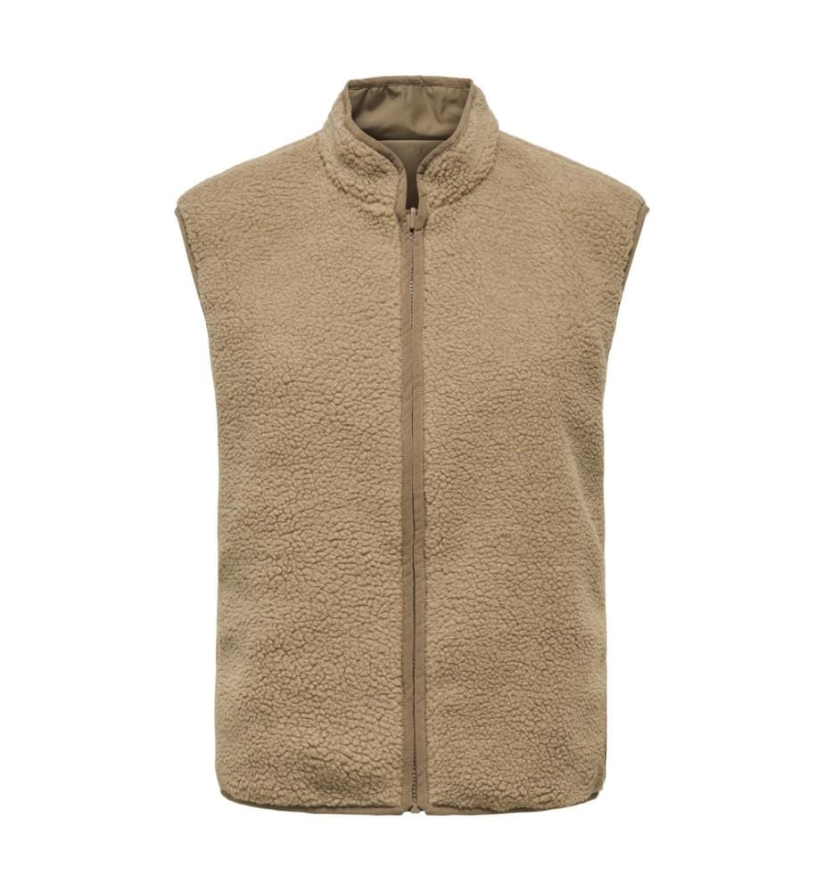 Doudoune sans manches Sif Teddy Reversible - Marron