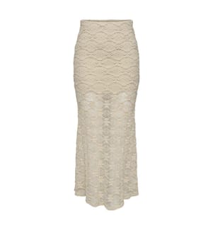 Langer Rock Pearlina - Hellbeige