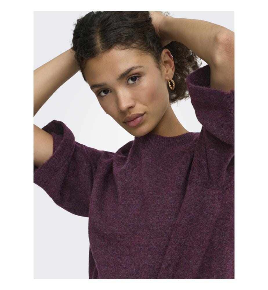 Strickpullover – Weinrot
