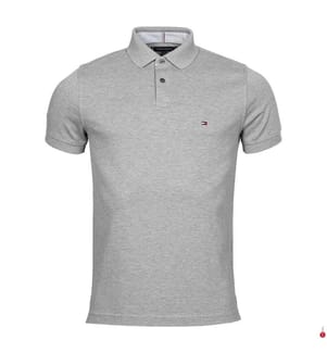 Polo-Shirt Regular Fit - Hellgrau