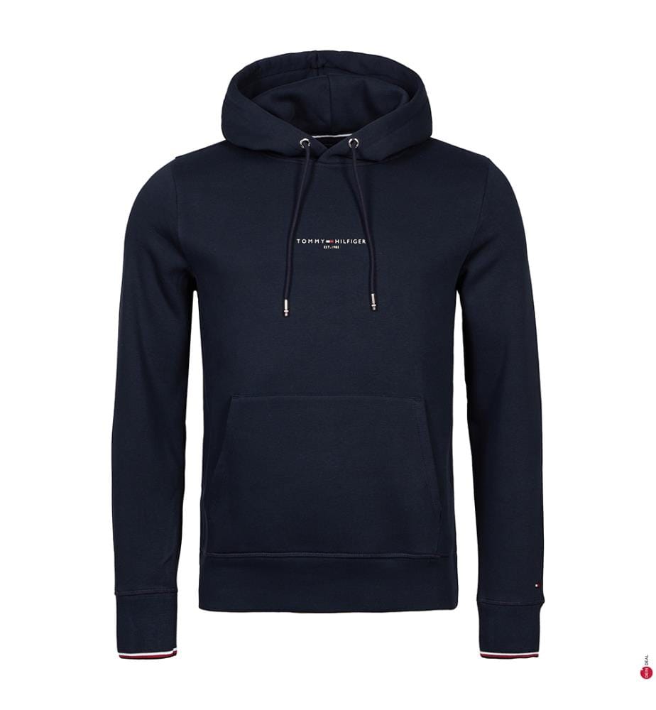 Hoodie Logo Tipped Regular Fit - Marine