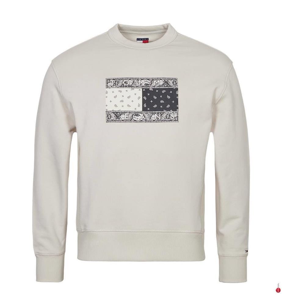 Rlx - Maglione girocollo con bandiera Paisley - Newsprint
