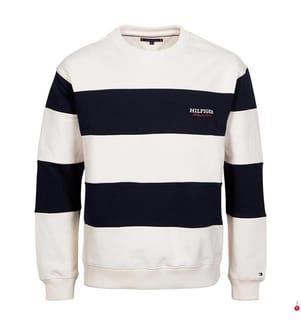 Monotype Stripe Sweatshirt - Wüstenhimmel/Elfenbeinblüte