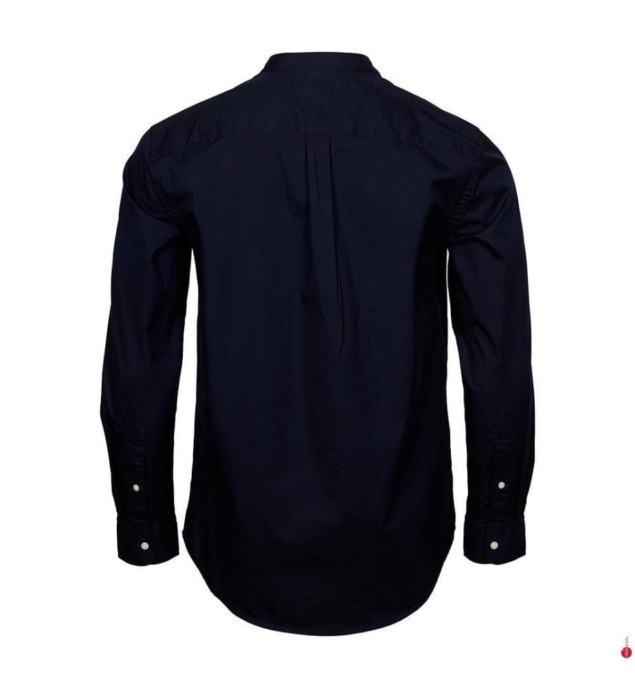 Chemise Mao solide en popeline Flex - Desert Sky