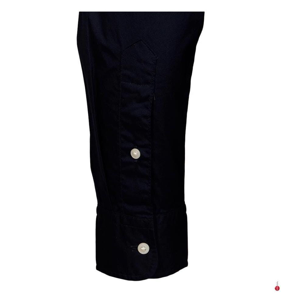 Chemise Mao solide en popeline Flex - Desert Sky
