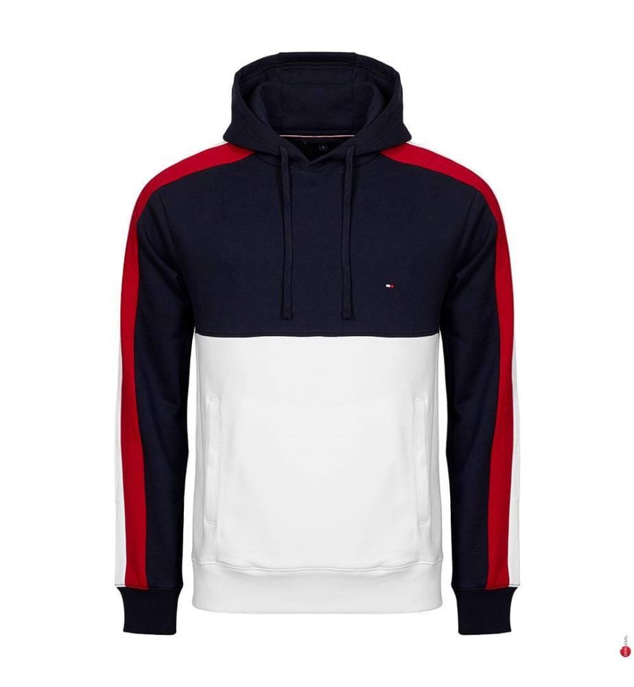 Global Stripe Block Hoodie - Desert Sky