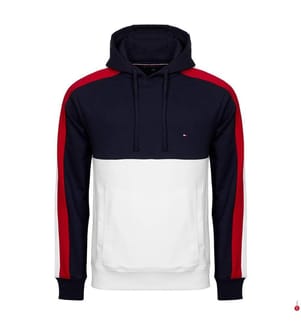 Global Stripe Block Hoodie - Wüstenhimmel