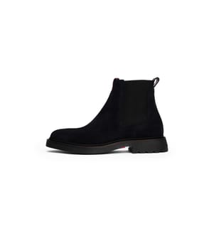 Leichte Chelsea Boots aus Wildleder - Marineblau