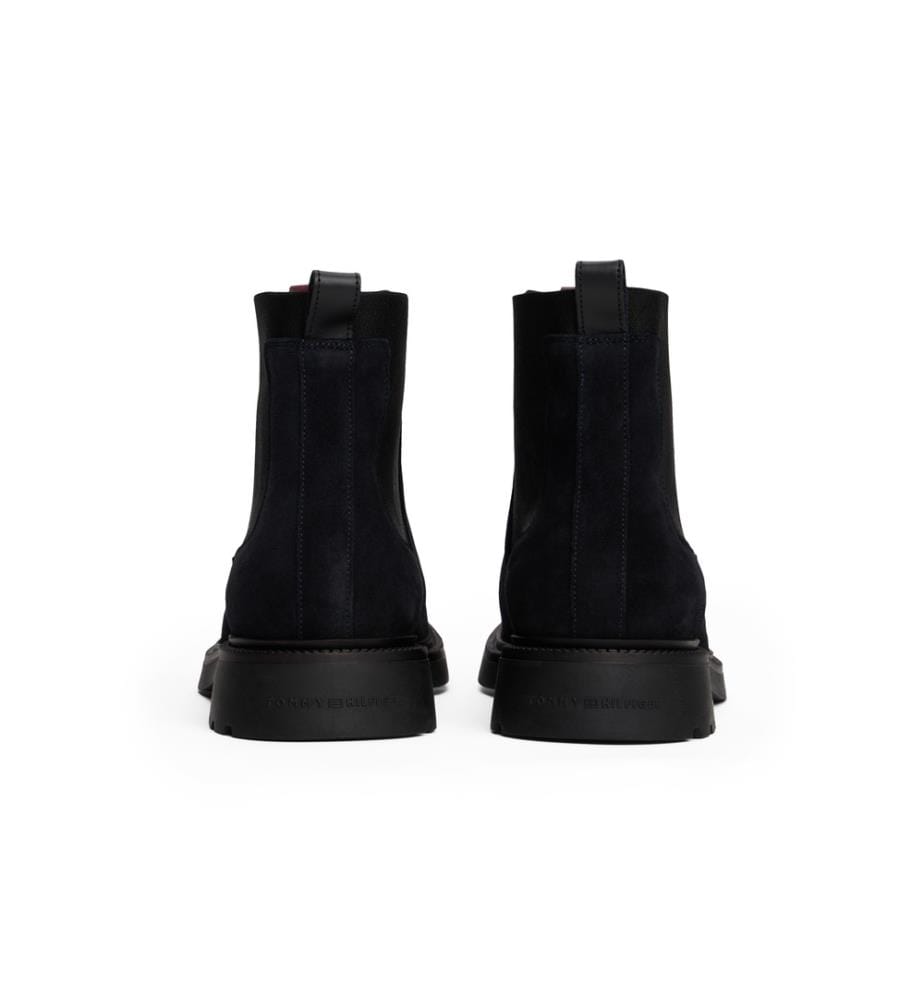 Leichte Chelsea Boots aus Wildleder - Marineblau