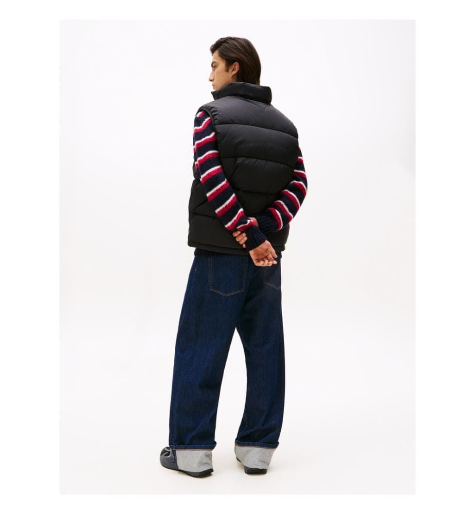 Sleeveless Puffer Jacket - Black