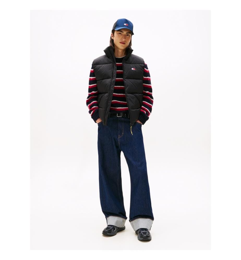 Sleeveless Puffer Jacket - Black