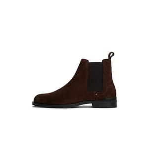 Chelsea-Stiefel aus Wildleder – Kakao