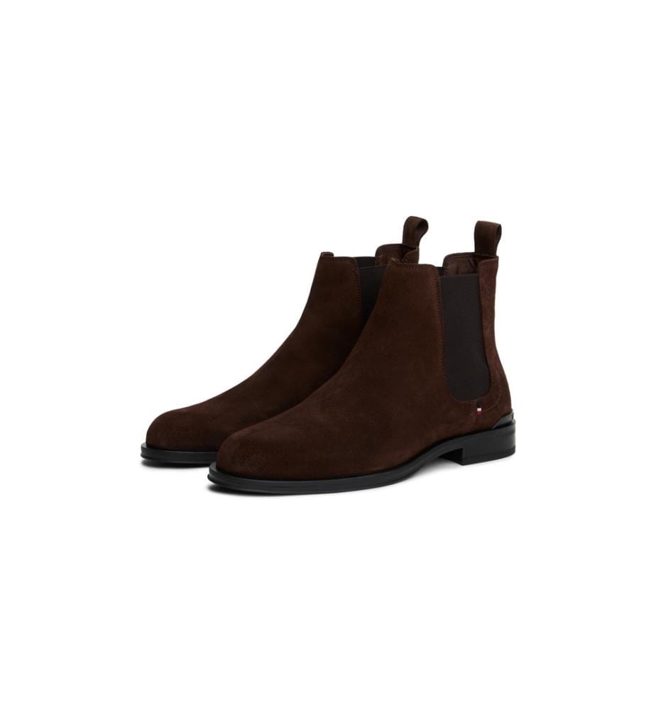 Chelsea-Stiefel aus Wildleder – Kakao