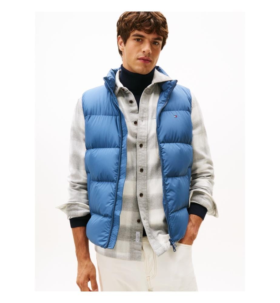 Sleeveless Puffer Jacket - Blue