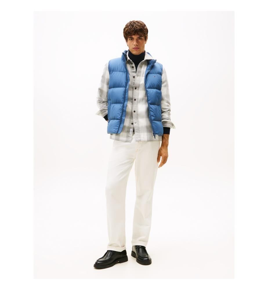 Sleeveless Puffer Jacket - Blue