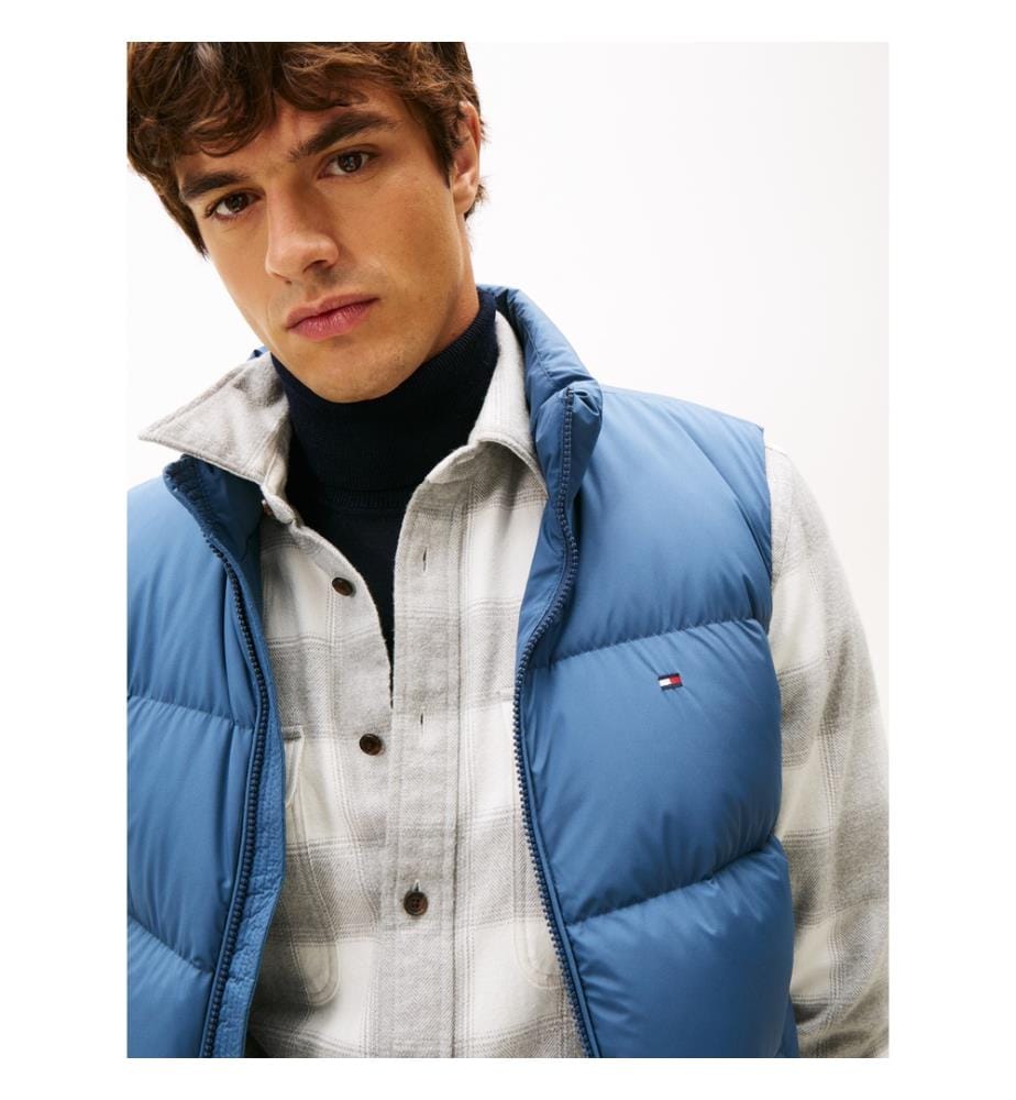 Sleeveless Puffer Jacket - Blue