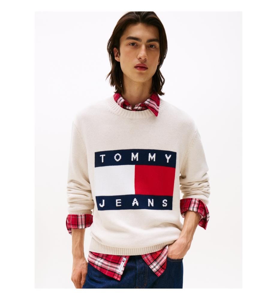 Pullover - Weiss & Tommy-Logo