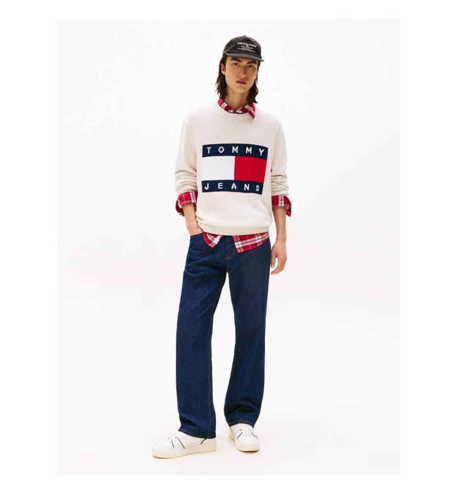 Pullover - Weiss & Tommy-Logo