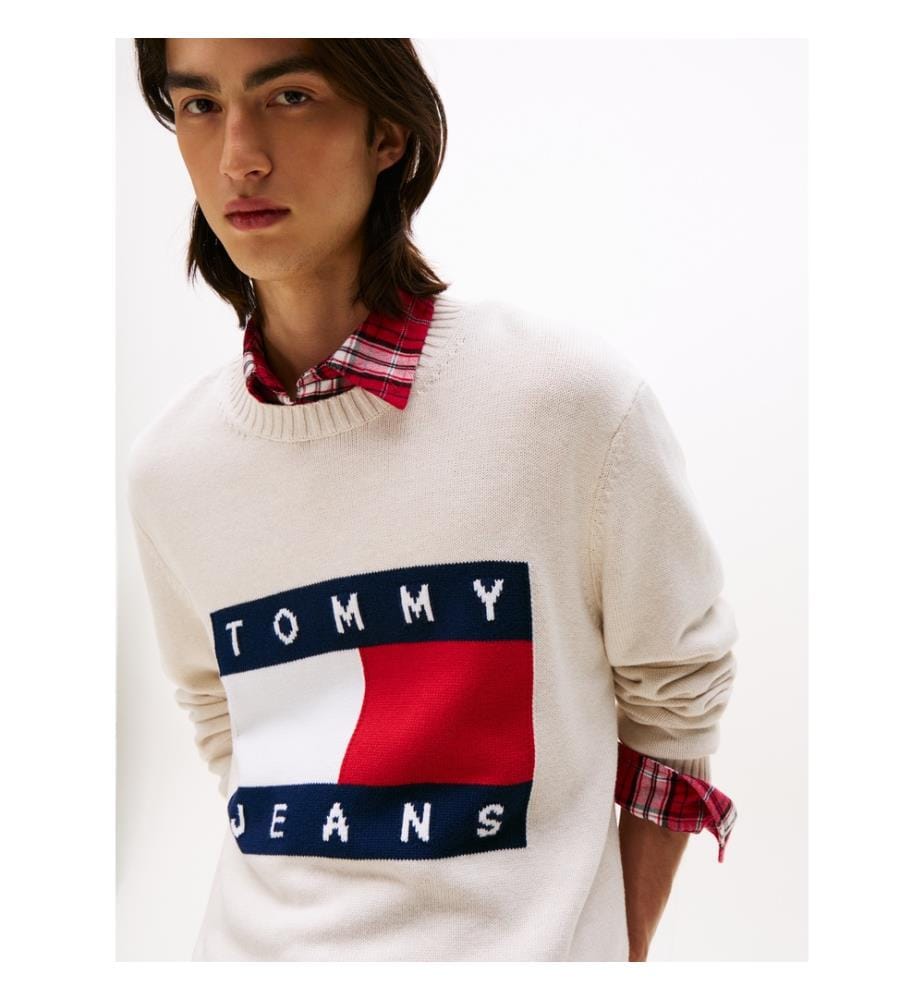 Pullover - Weiss & Tommy-Logo