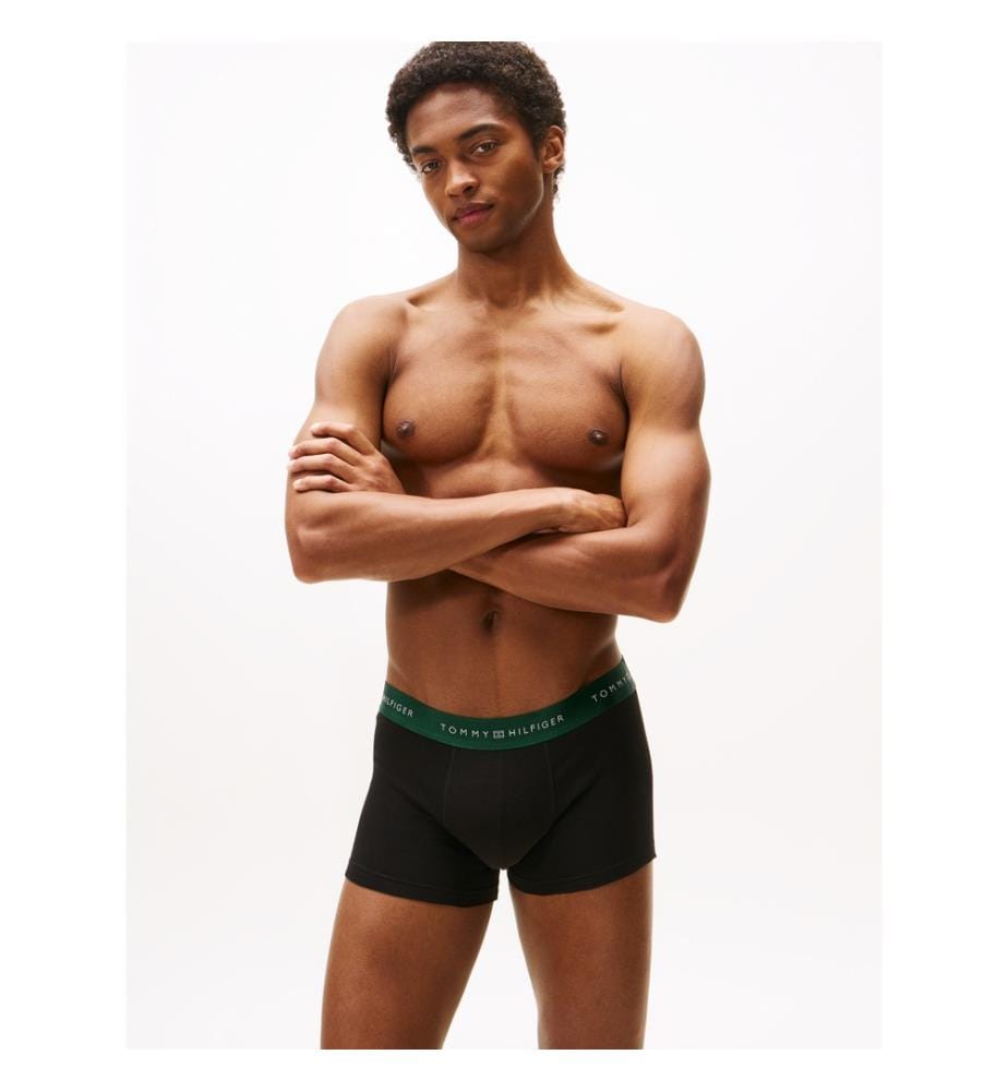 3er-Set Signature Boxershorts - Schwarz
